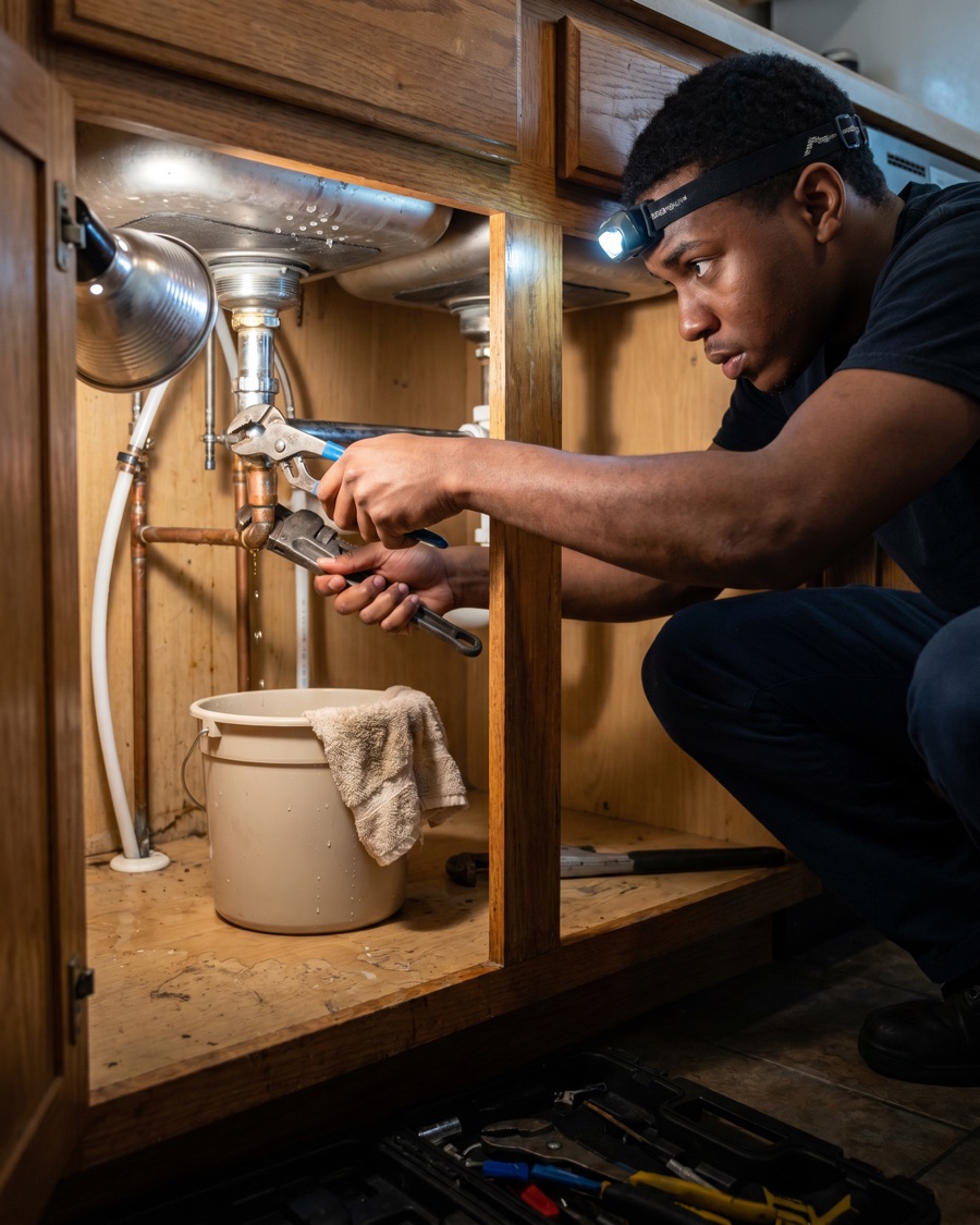 Plumbing jobsite