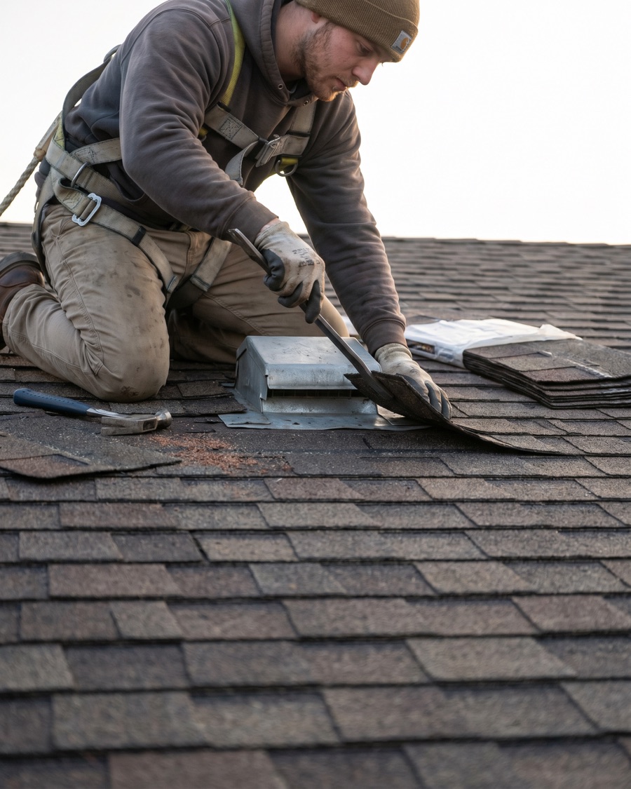 Roofing jobsite